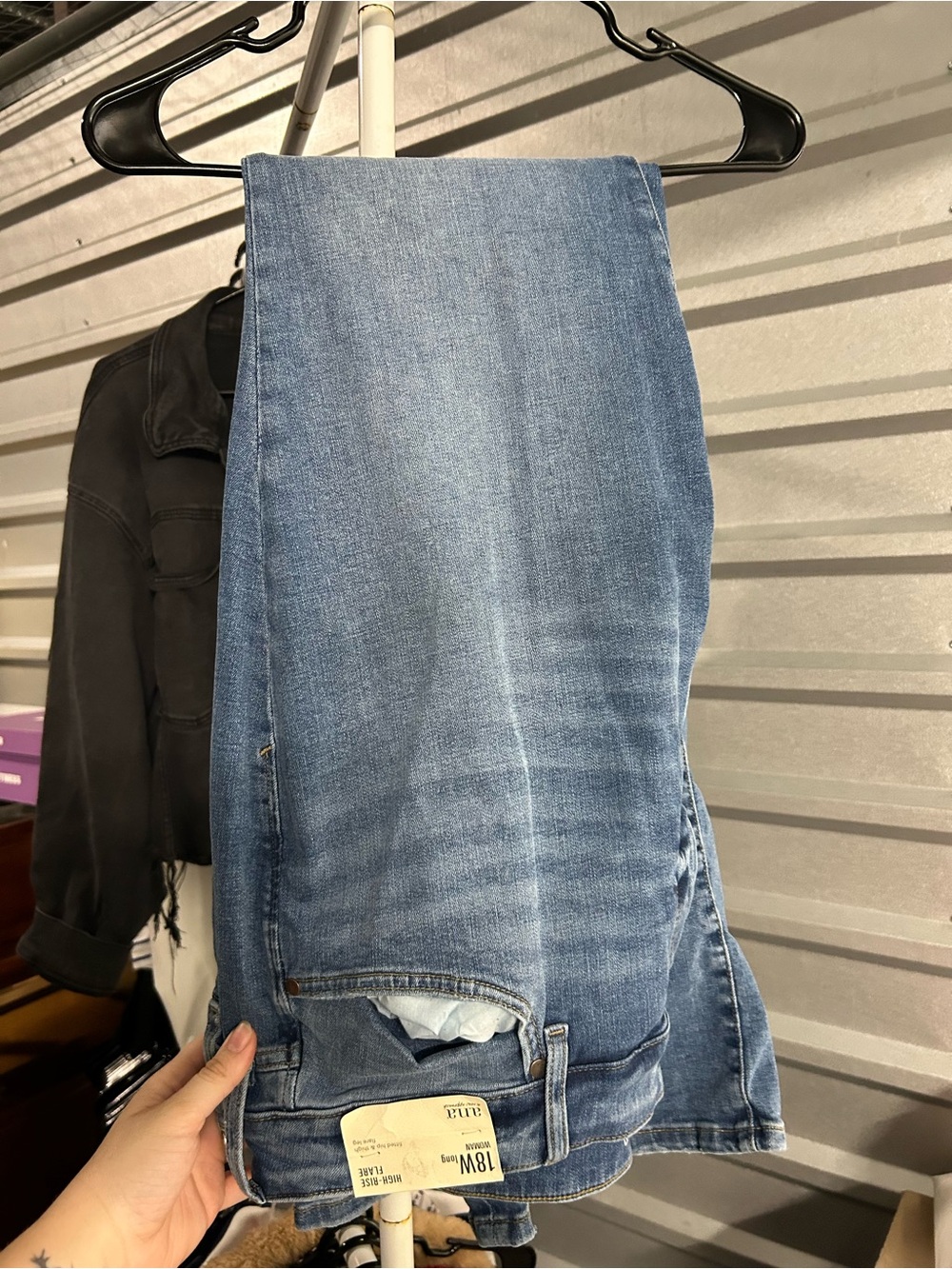 a.n.a Women's Light Blue Flare Jeans